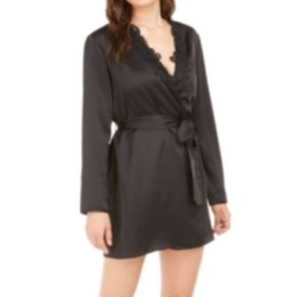 Flora Nikrooz Other - Flora by Flora Nikrooz Stella Lace-Trim Wrap Robe L/XL